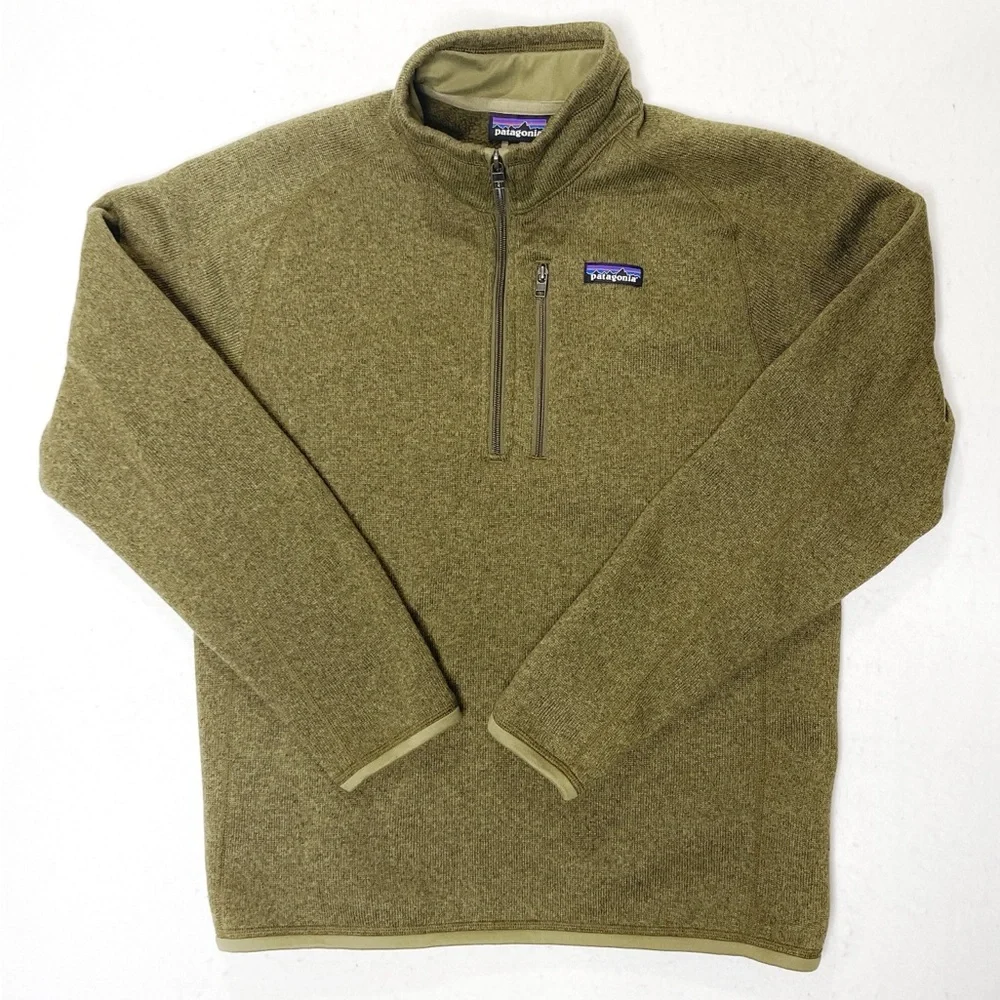 Patagonia Men’s Better Sweater 1/4-zip Fleece Industrial Green Style 25522 - Picture 4 of 11